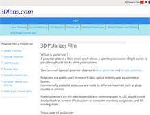 Tablet Screenshot of 3d-lens.com